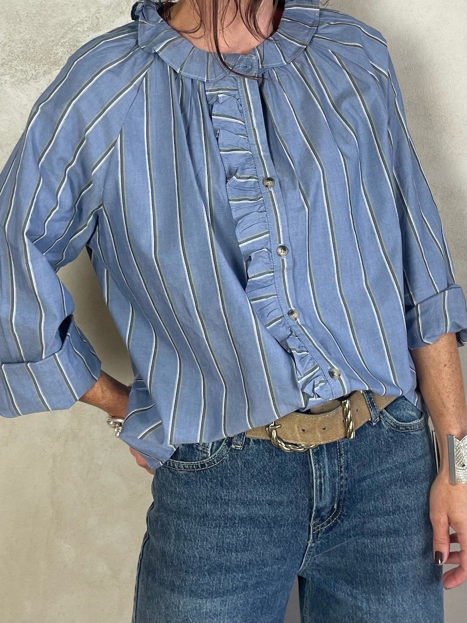 Chemise col claudine