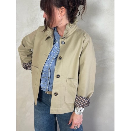 Trench col volant