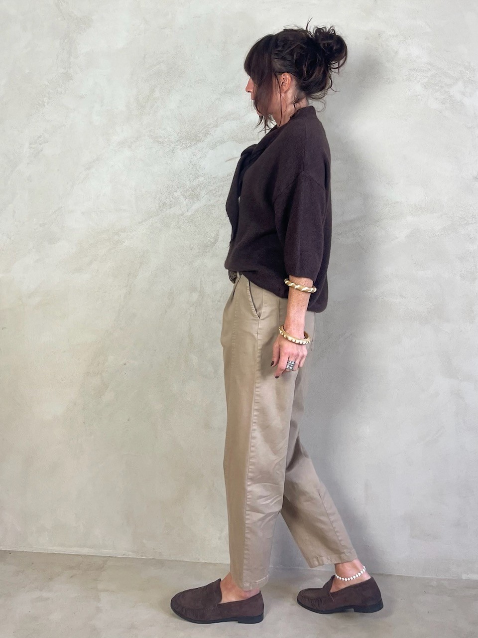 Pantalon chino à pinces