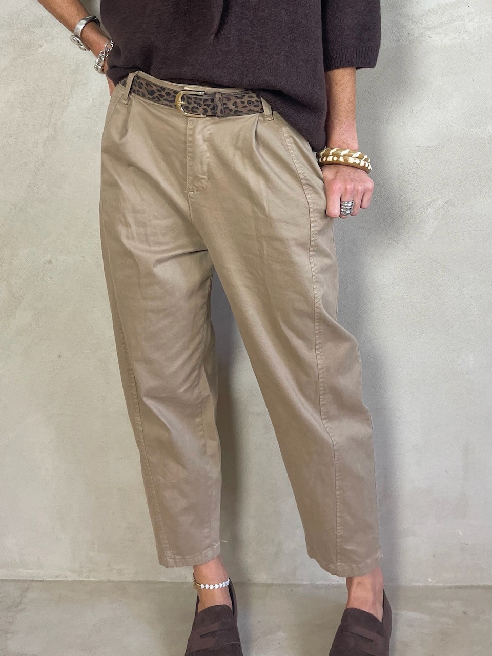 Pantalon chino à pinces