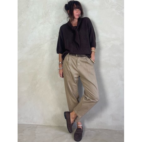 Pantalon chino à pinces