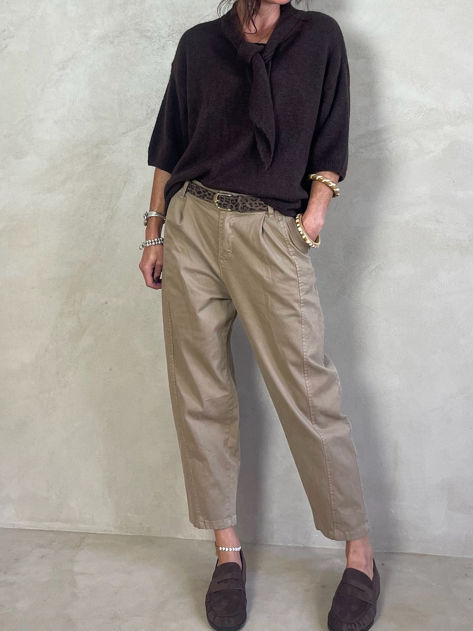 Pantalon chino à pinces