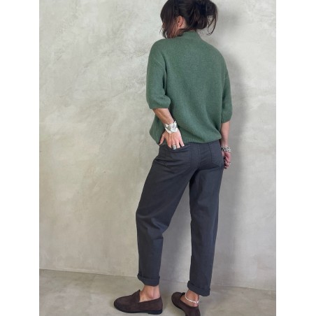 Pantalon en  toile choco
