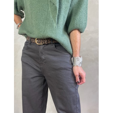 Pantalon en  toile choco