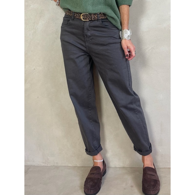 Pantalon en  toile choco