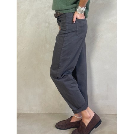 Pantalon en  toile choco