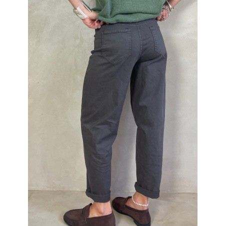 Pantalon en  toile choco
