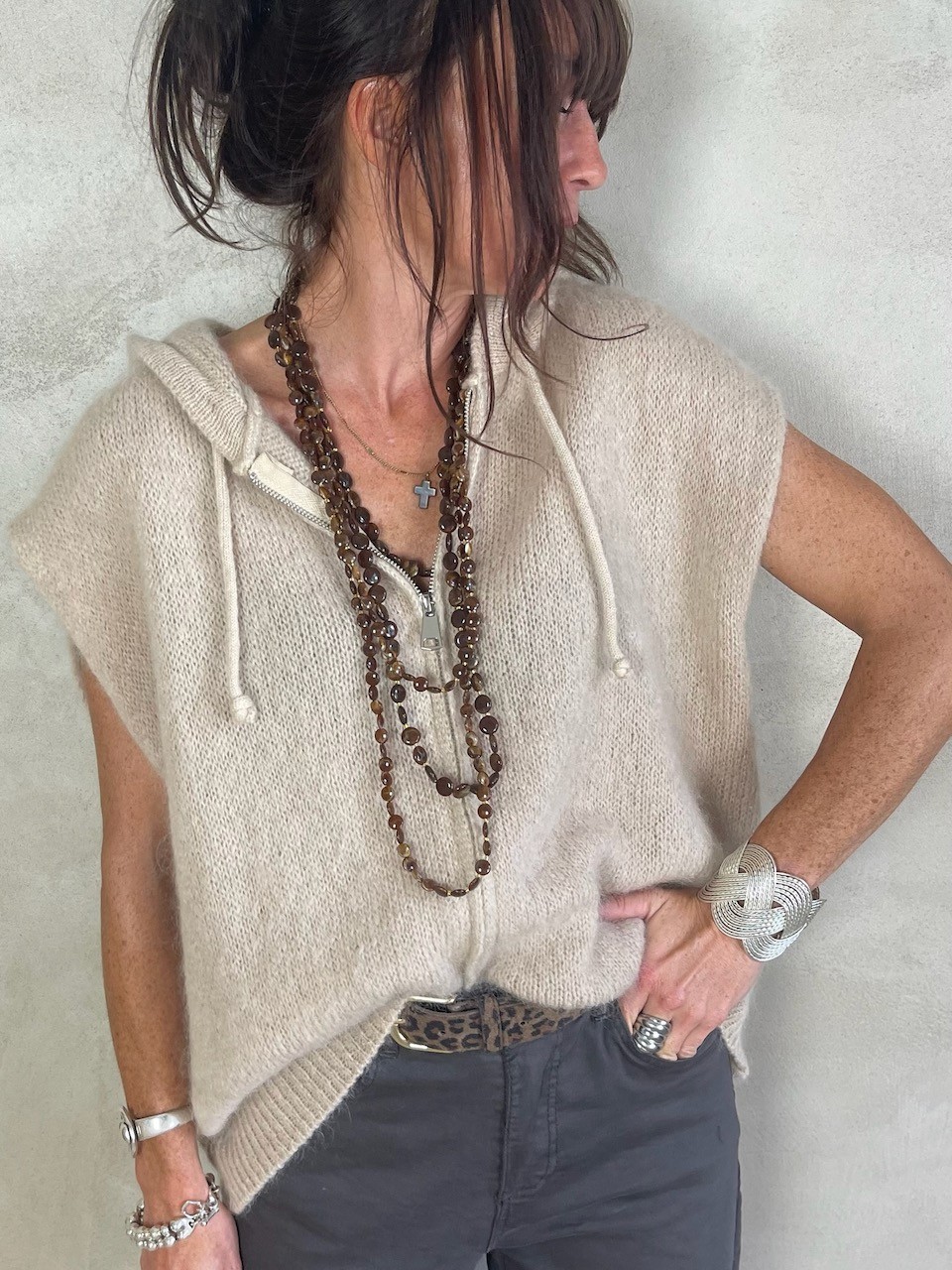 Gilet Mohair sans manches...