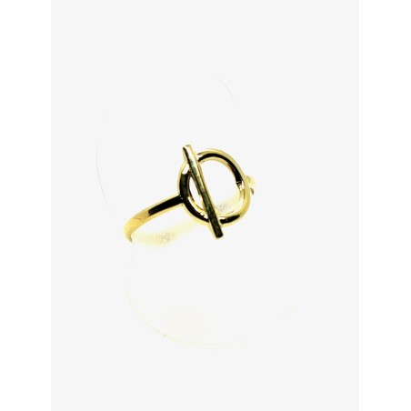 Bague anneau dorée