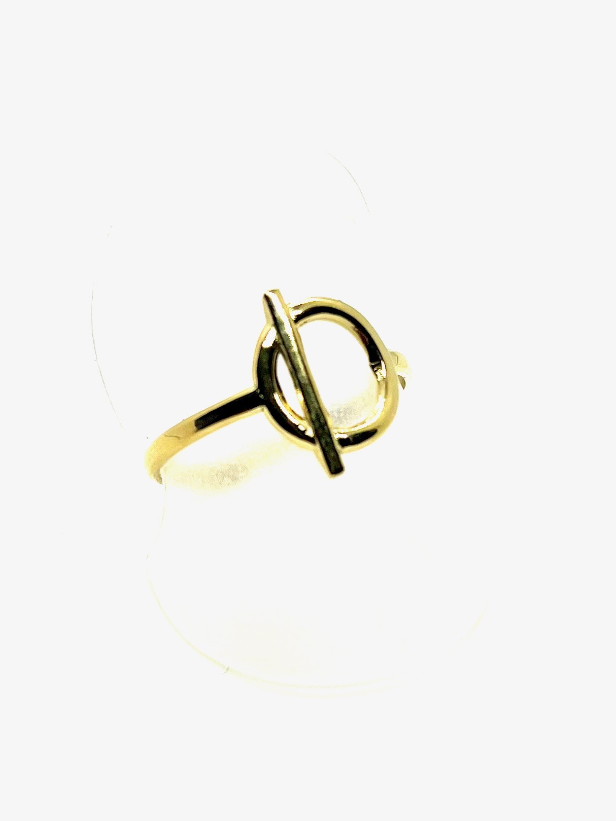 Bague anneau dorée