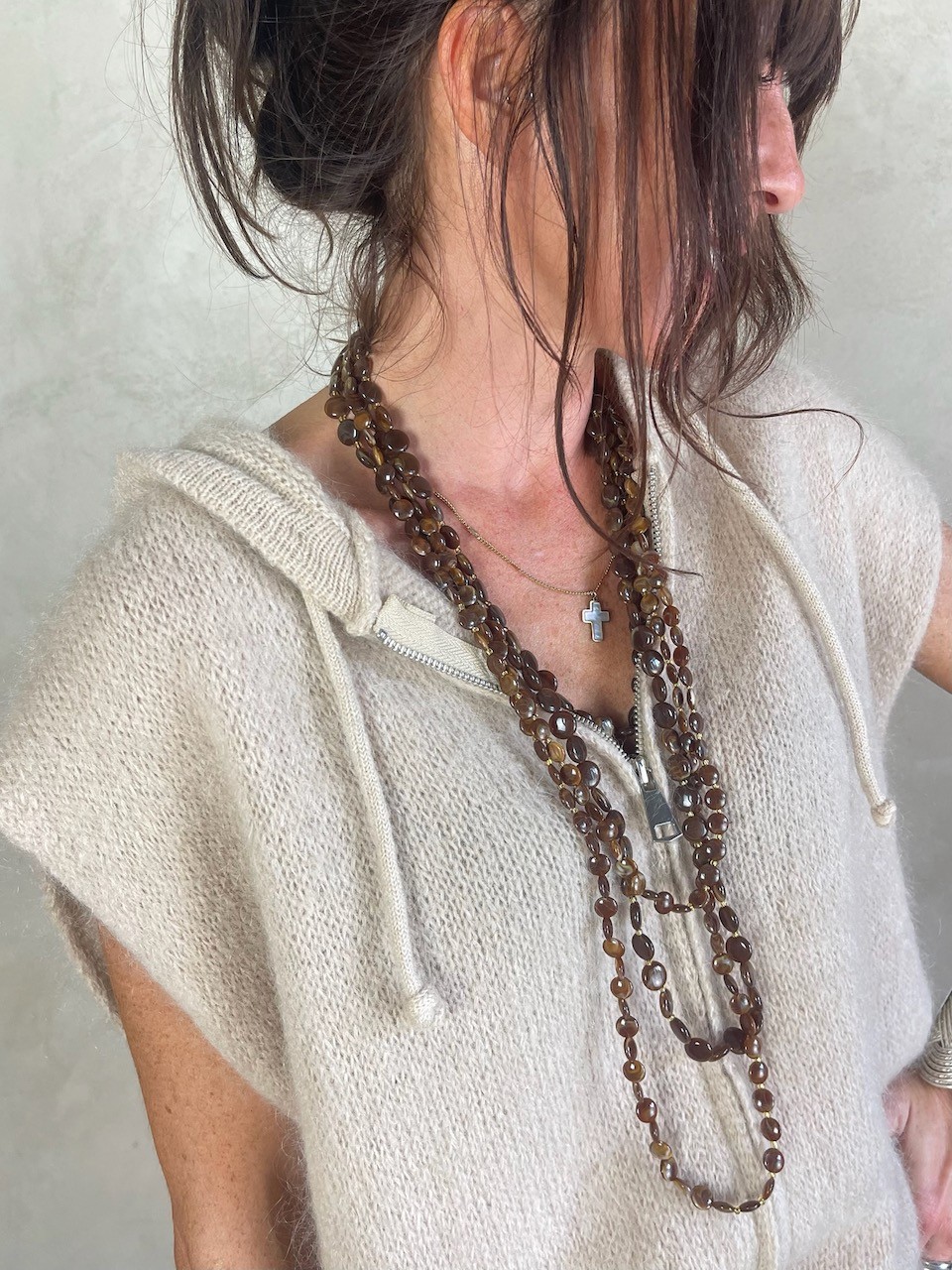 Gilet Mohair sans manches...