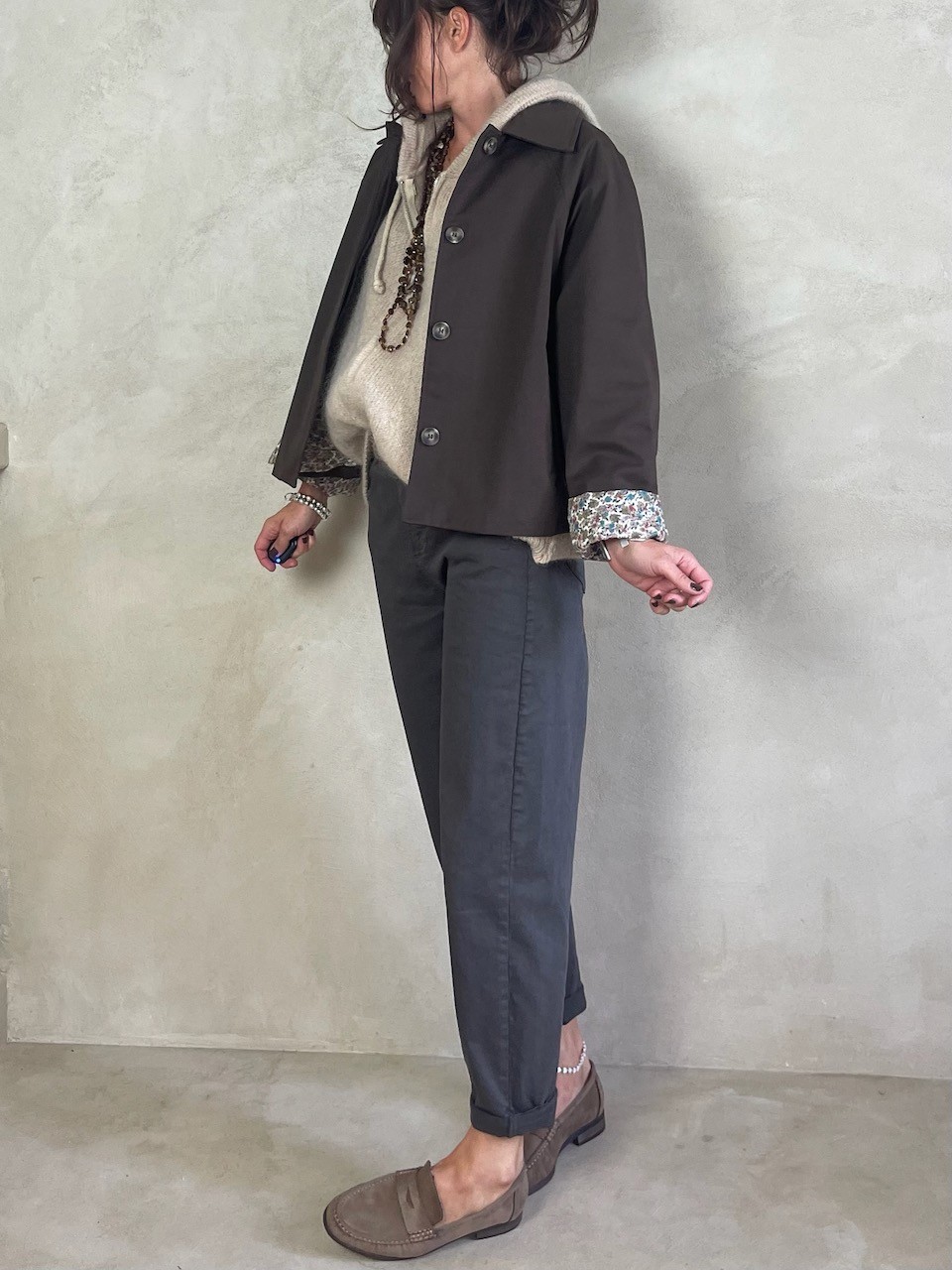 Gilet Mohair sans manches capuche