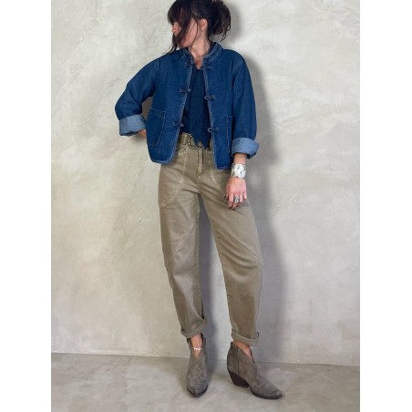 Pull alpapa Cravate Bleu