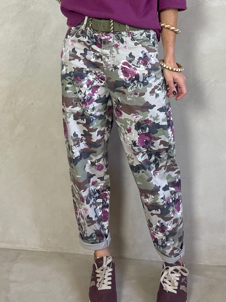 Pantalon en toile Army et...