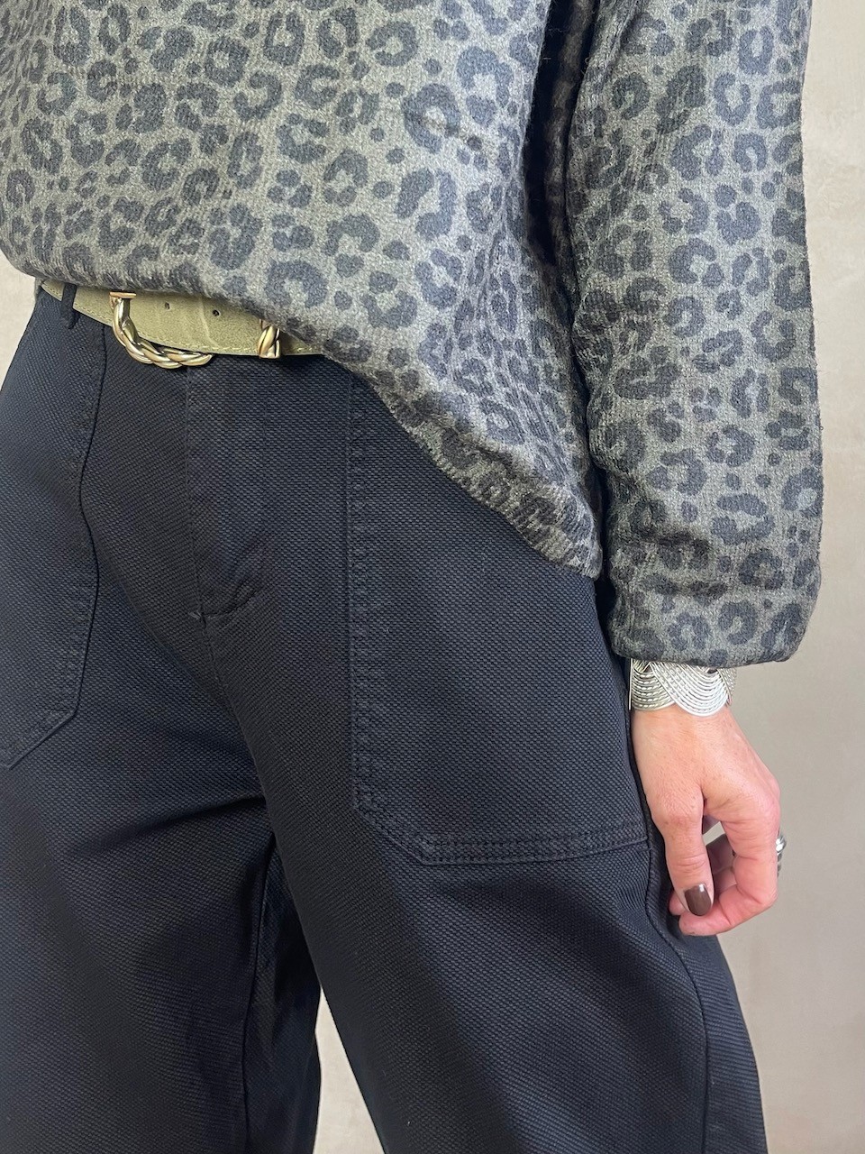 Pantalon ballon nid d'abeille