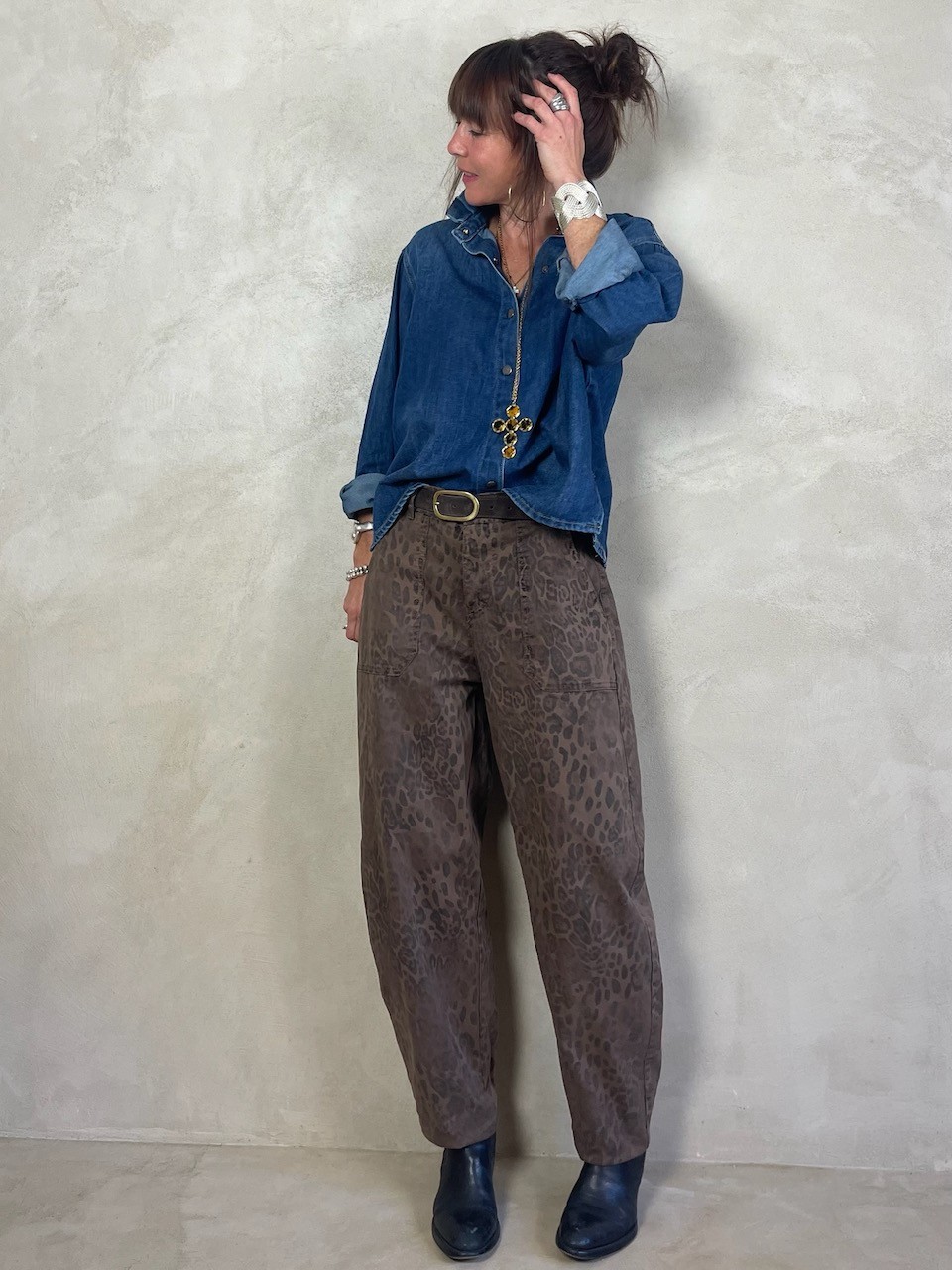 Chemise souple en jean