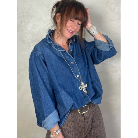 Chemise souple en jean