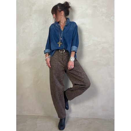 Chemise souple en jean