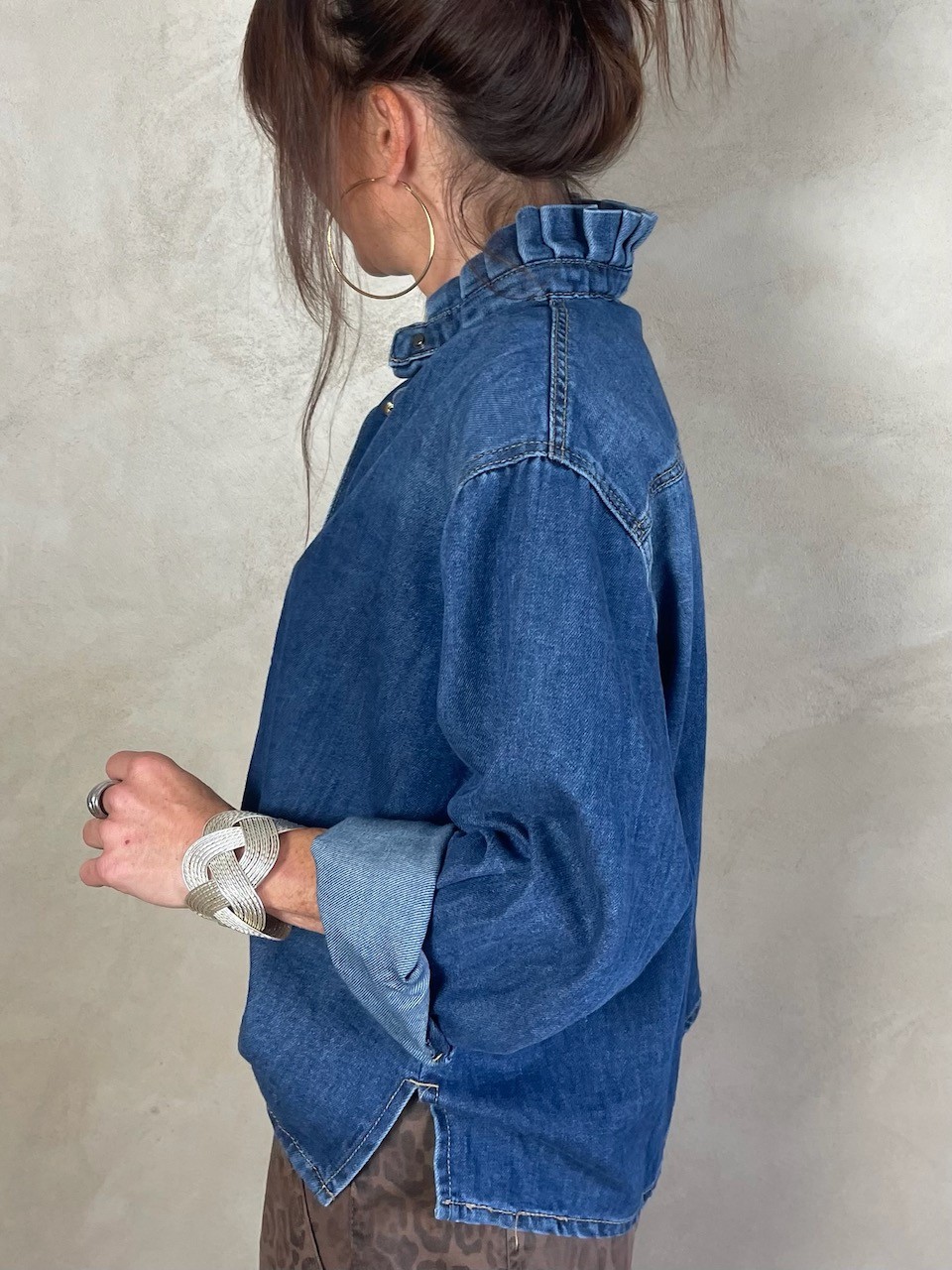 Chemise souple en jean