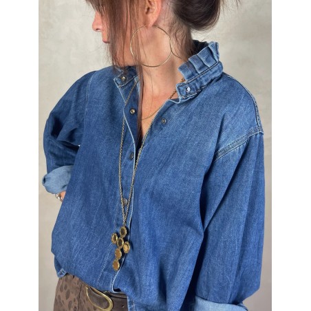 Chemise souple en jean