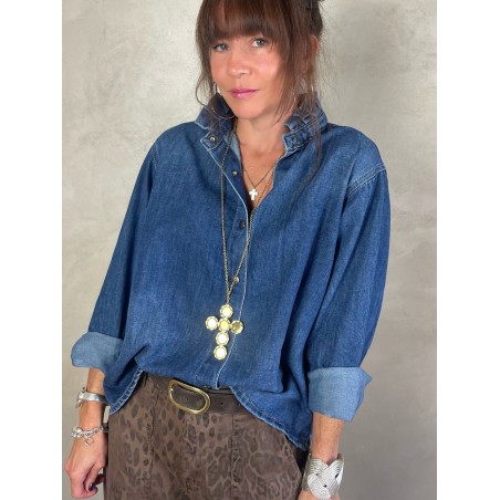 Chemise souple en jean