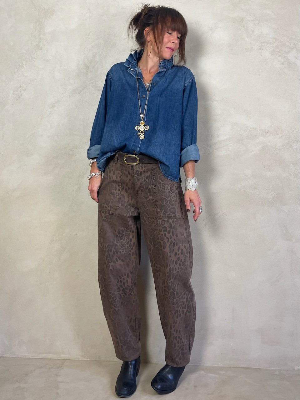 Chemise souple en jean