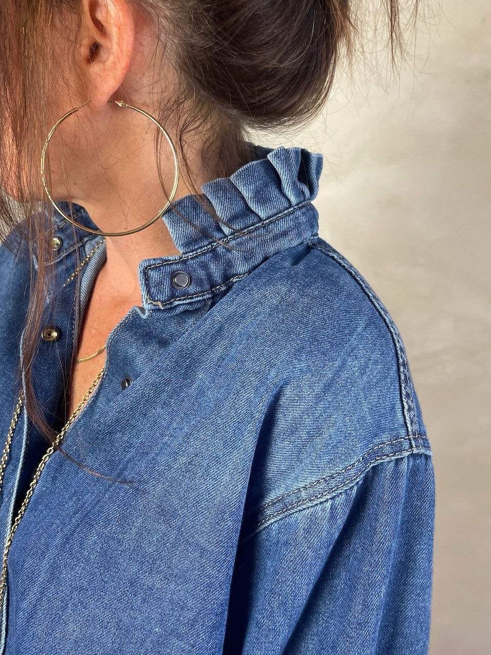 Chemise souple en jean