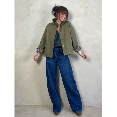 Trench col volant