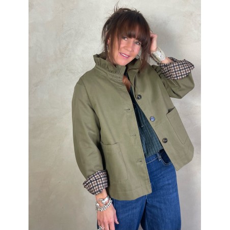 Trench col volant