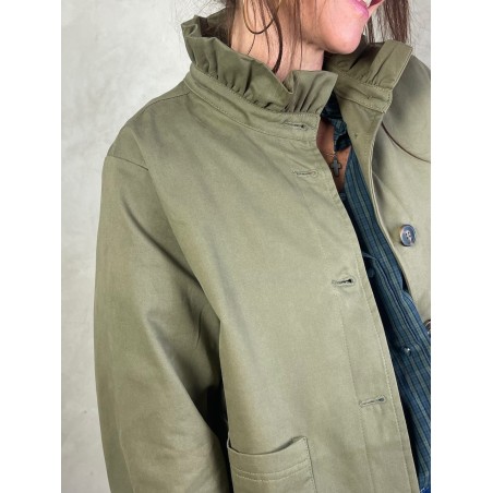 Trench col volant