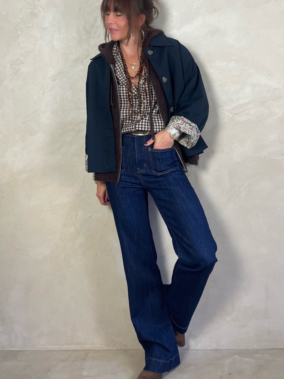 Gilet Mohair sans manches capuche