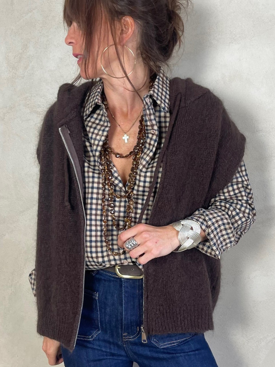 Gilet Mohair sans manches...
