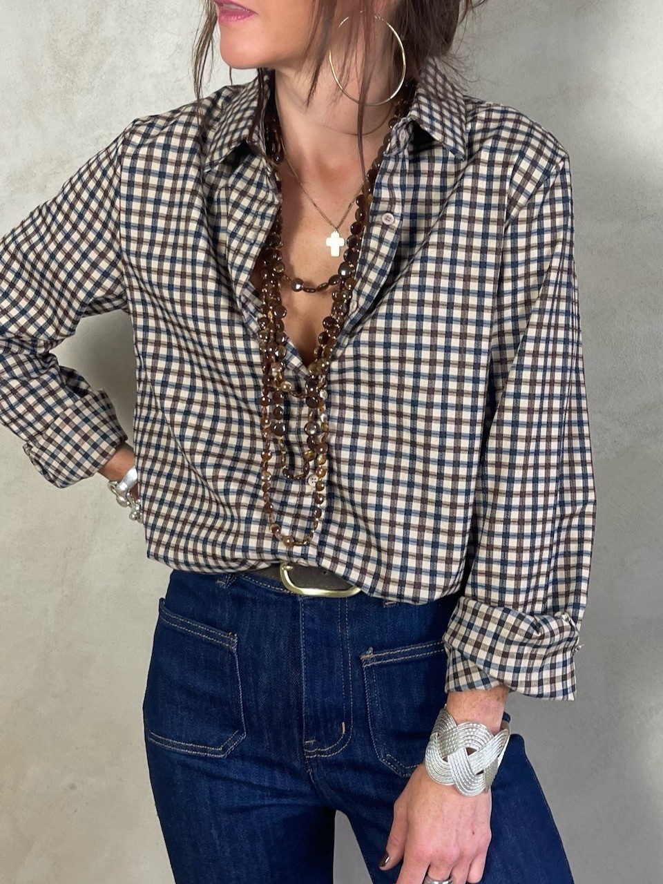 Chemise petits carreaux