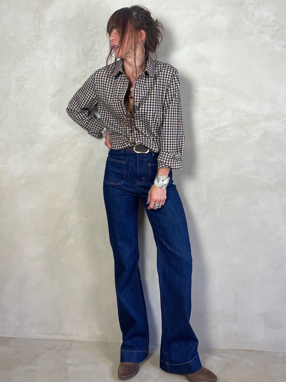 Chemise petits carreaux