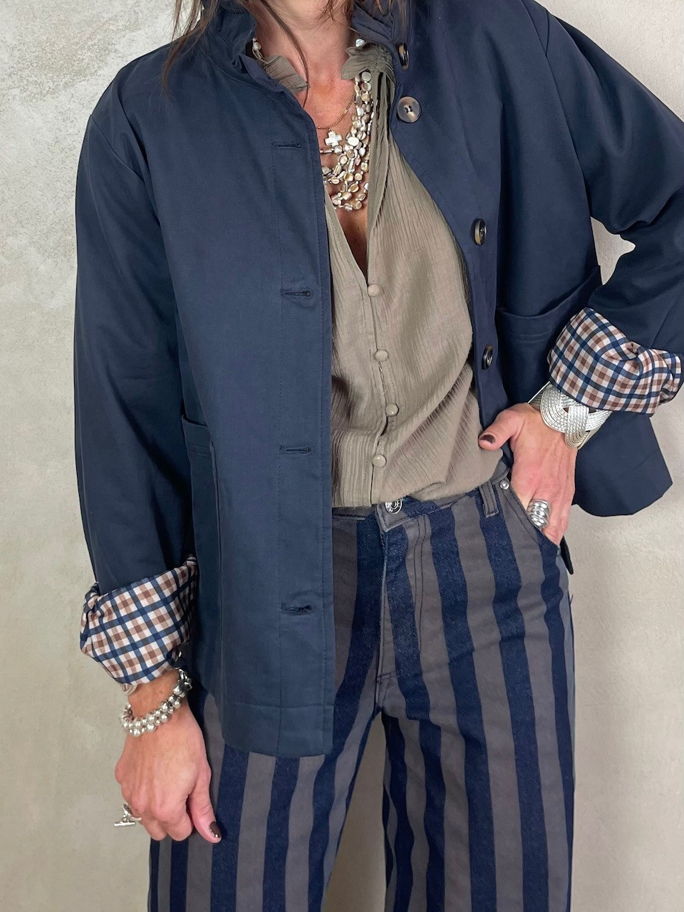 Trench col volant