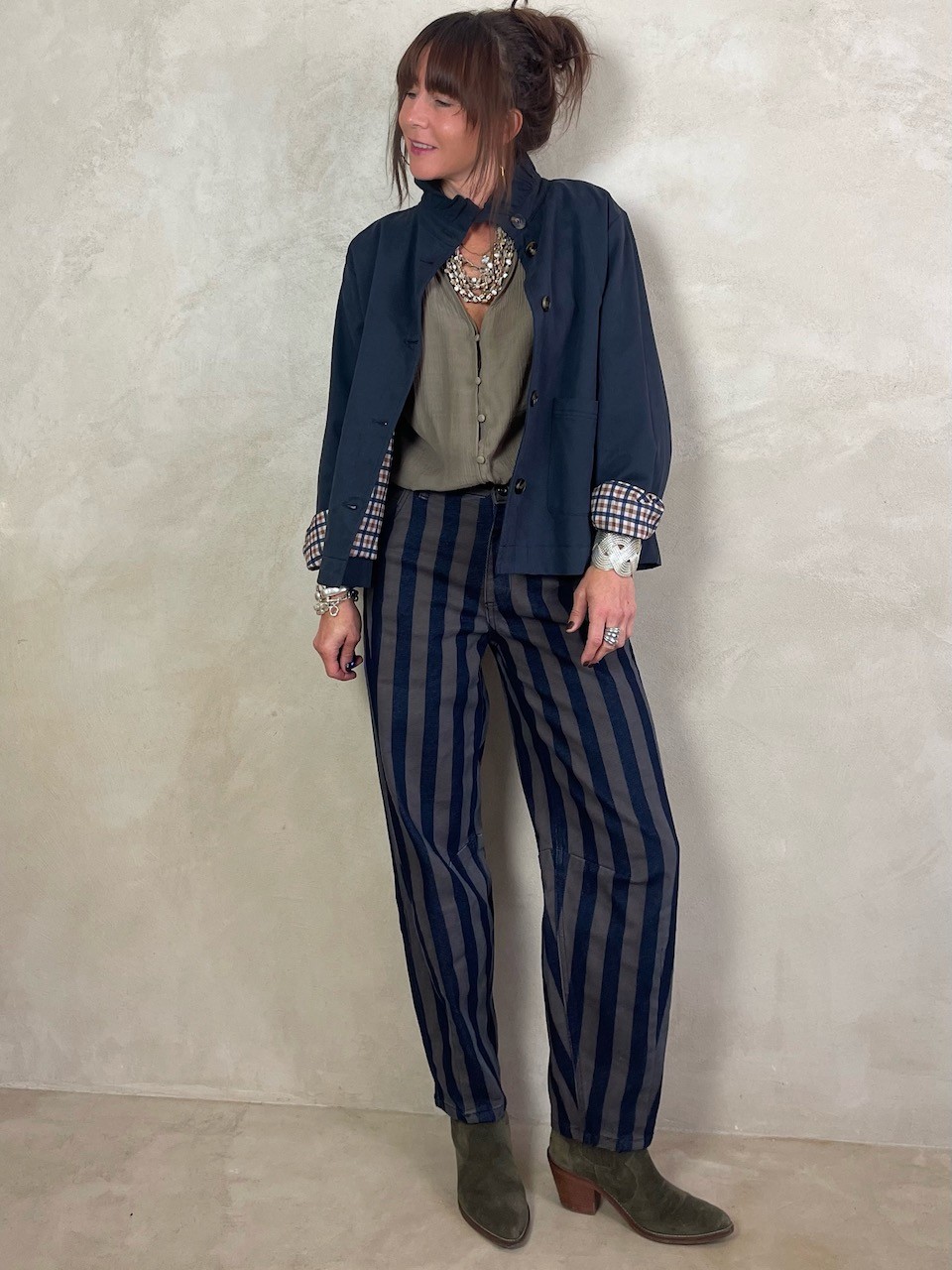 Trench col volant