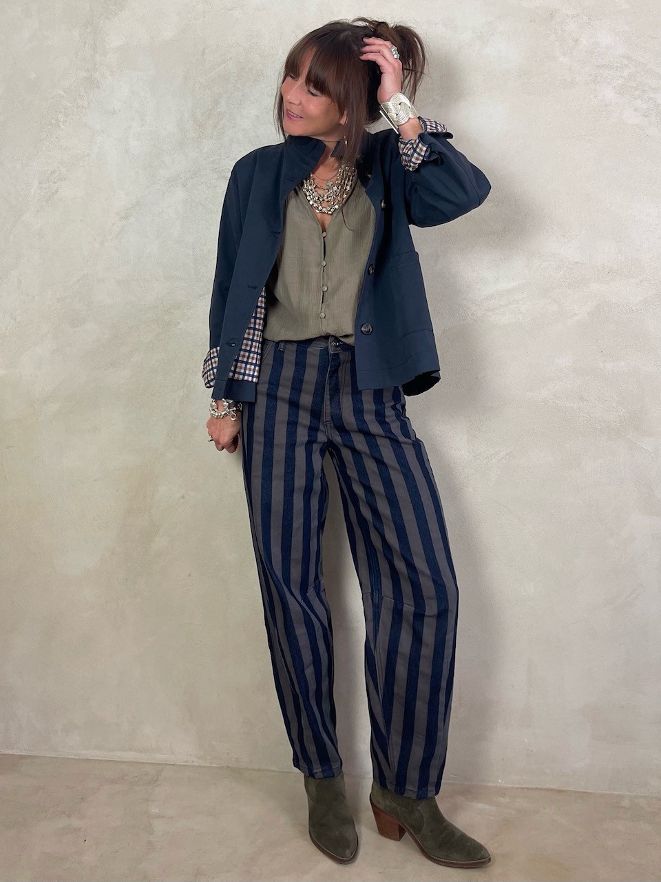 Trench col volant