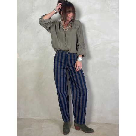 Blouse Kaki-taupe