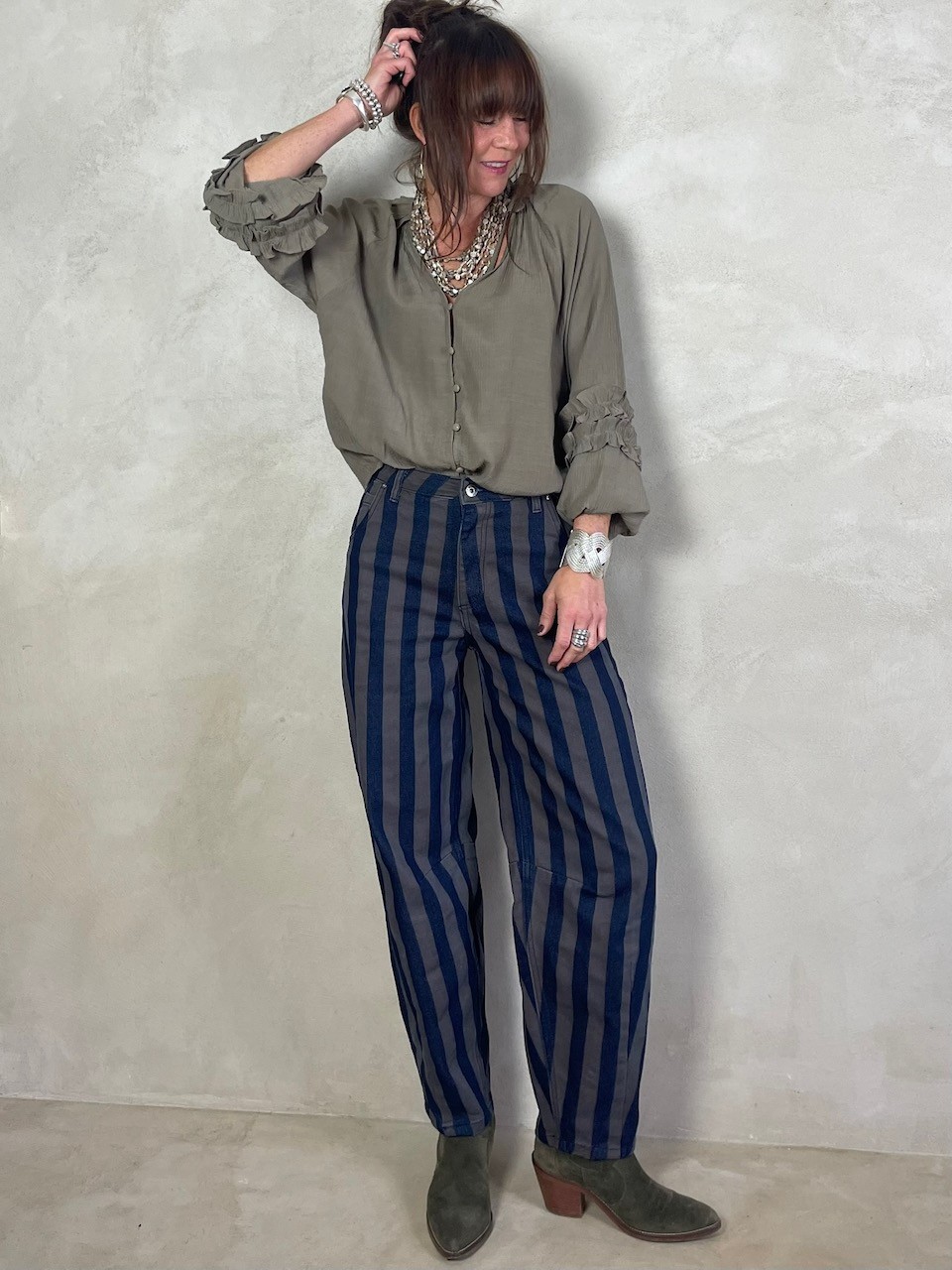 Blouse Kaki-taupe