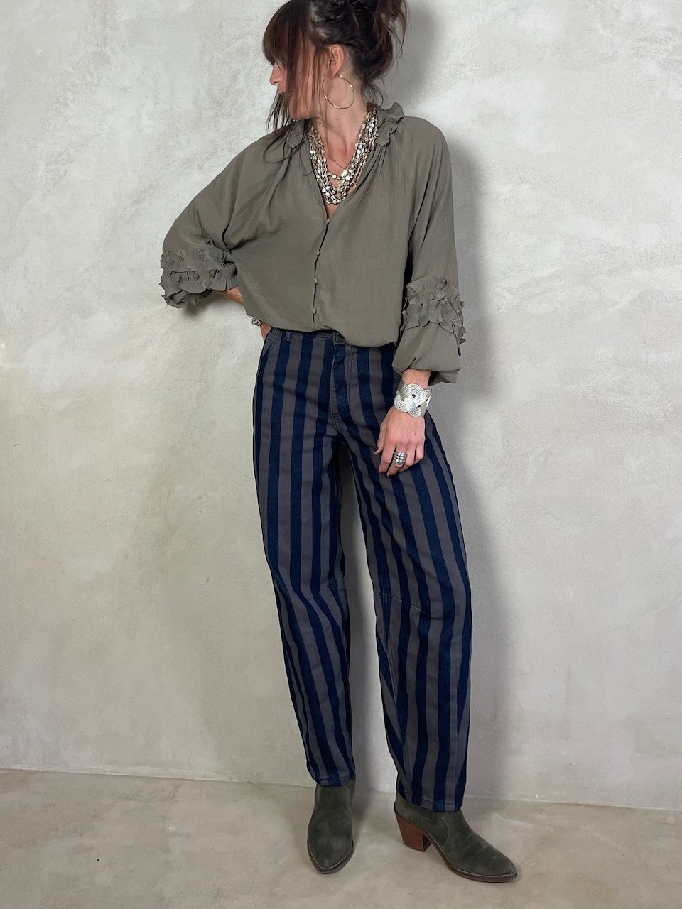 Blouse Kaki-taupe