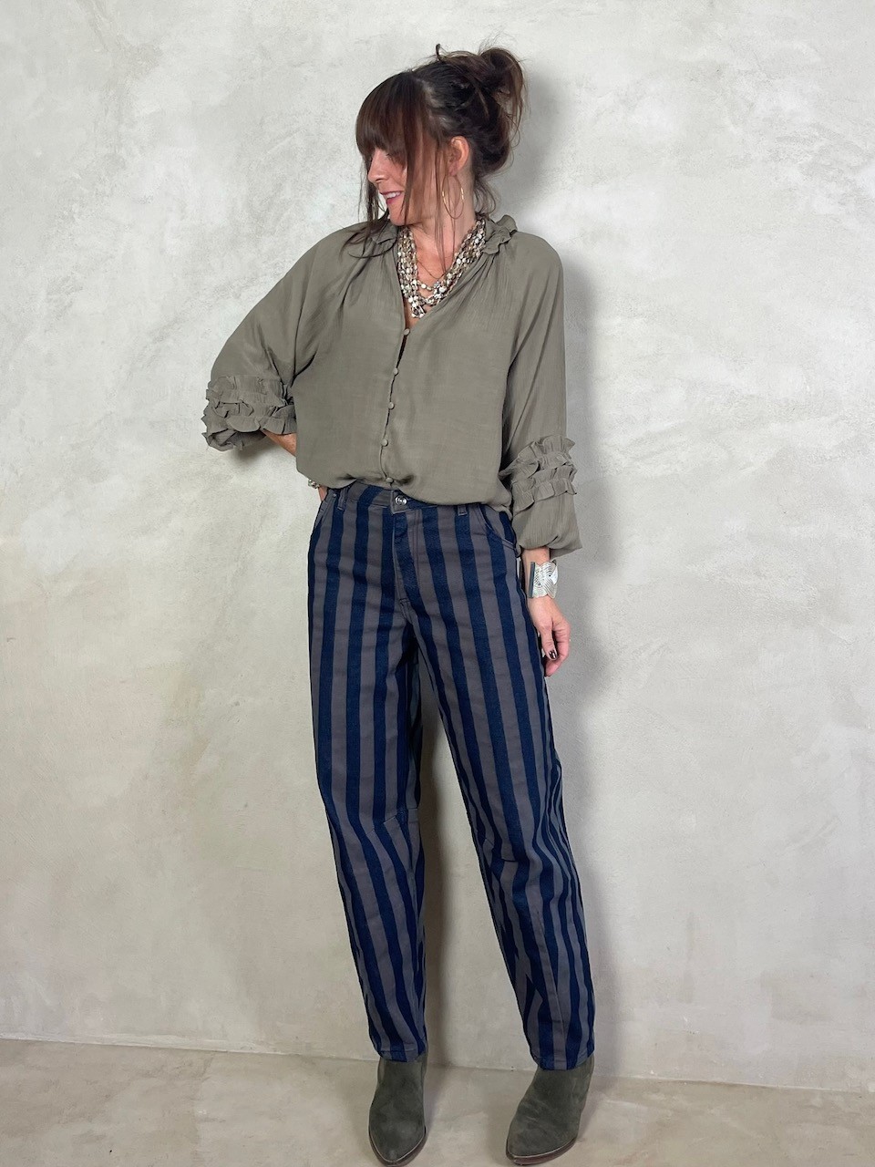 Blouse Kaki-taupe