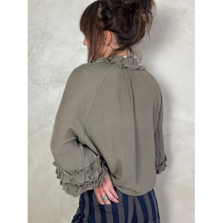 Blouse Kaki-taupe