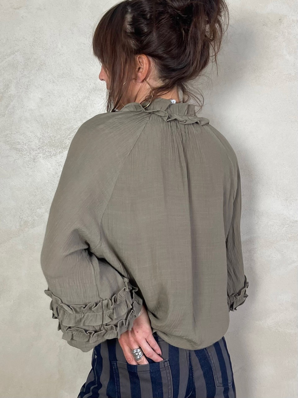 Blouse Kaki-taupe
