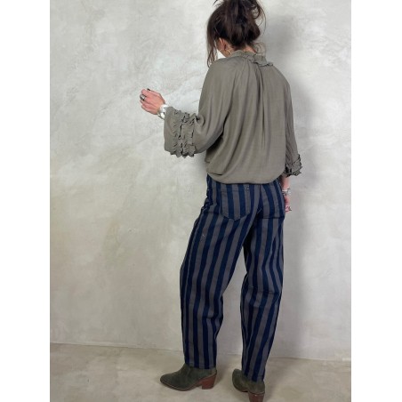 Blouse Kaki-taupe