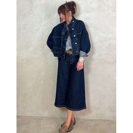 Veste en jean brut