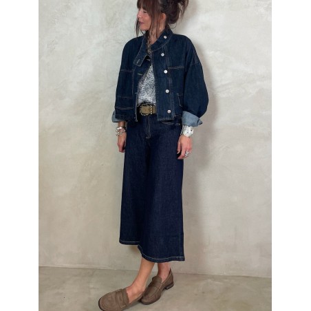 Veste en jean brut