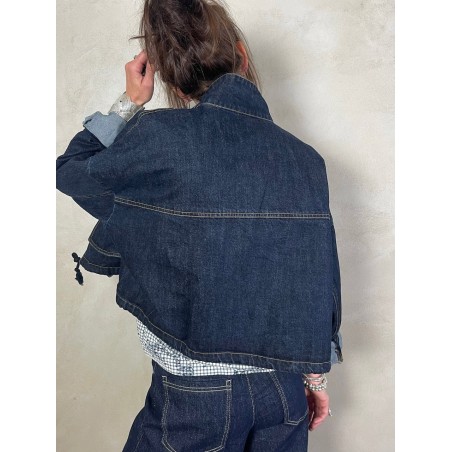 Veste en jean brut