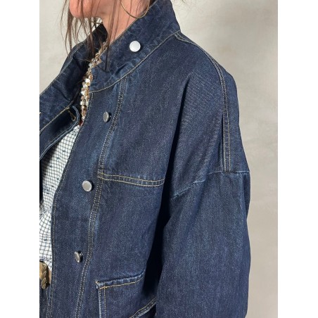 Veste en jean brut