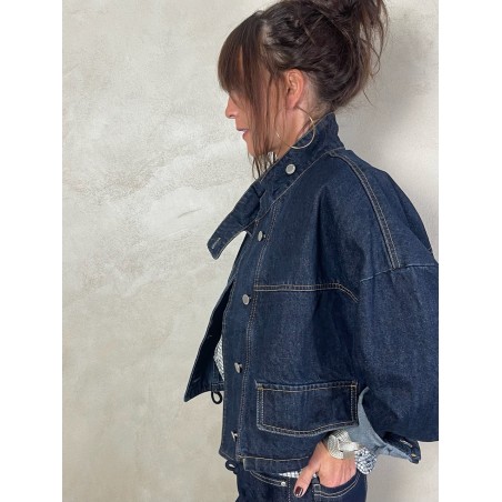 Veste en jean brut