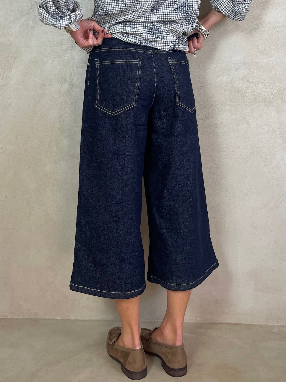 Bermuda en jean brut